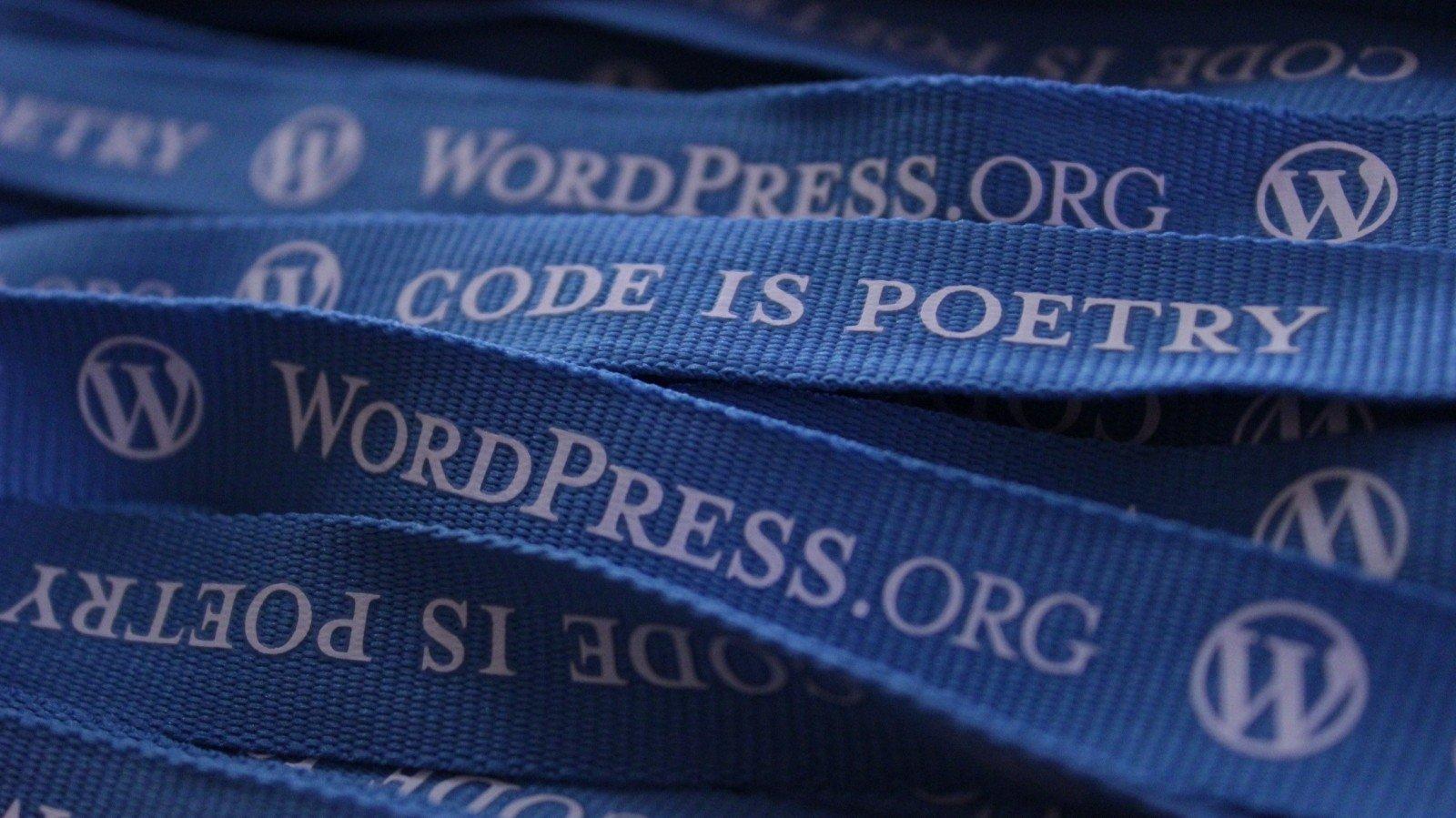 Cintas azules de WordPress