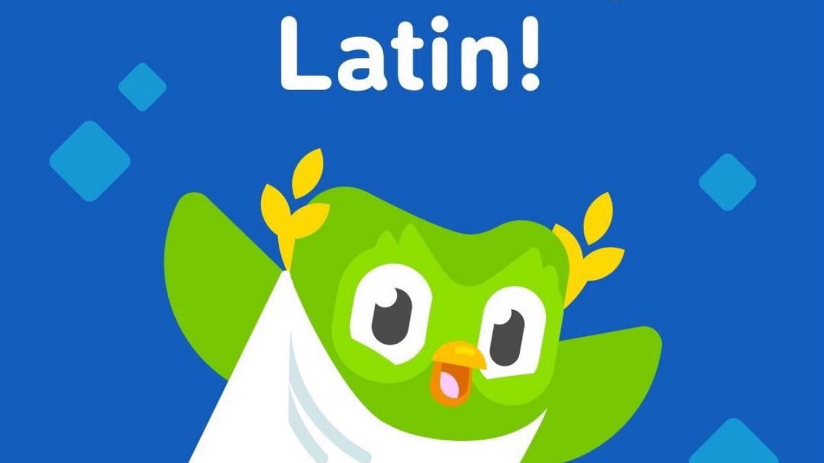 Búho de duolingo disfrazado de romano