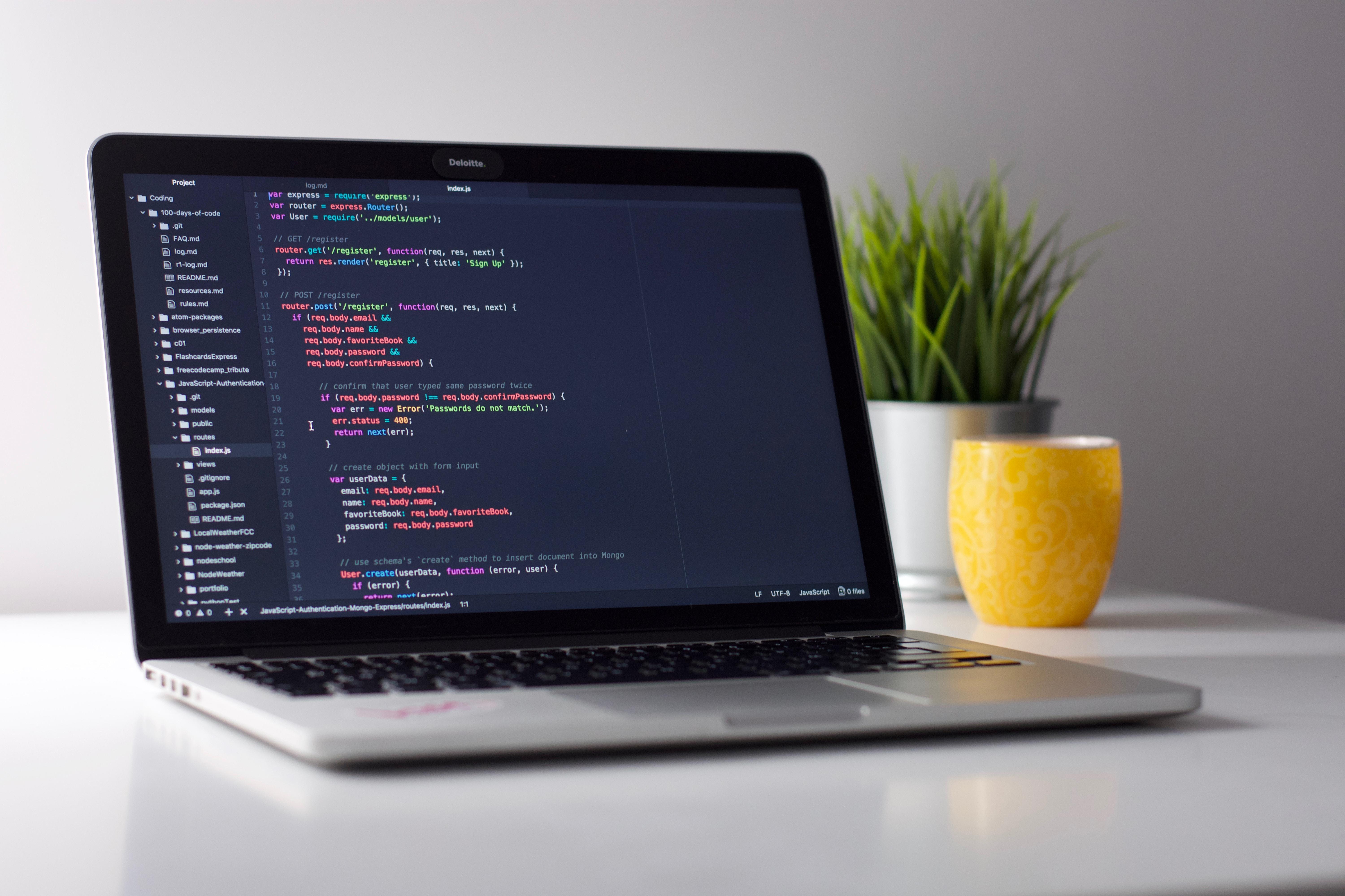 Computador con códigos de programación