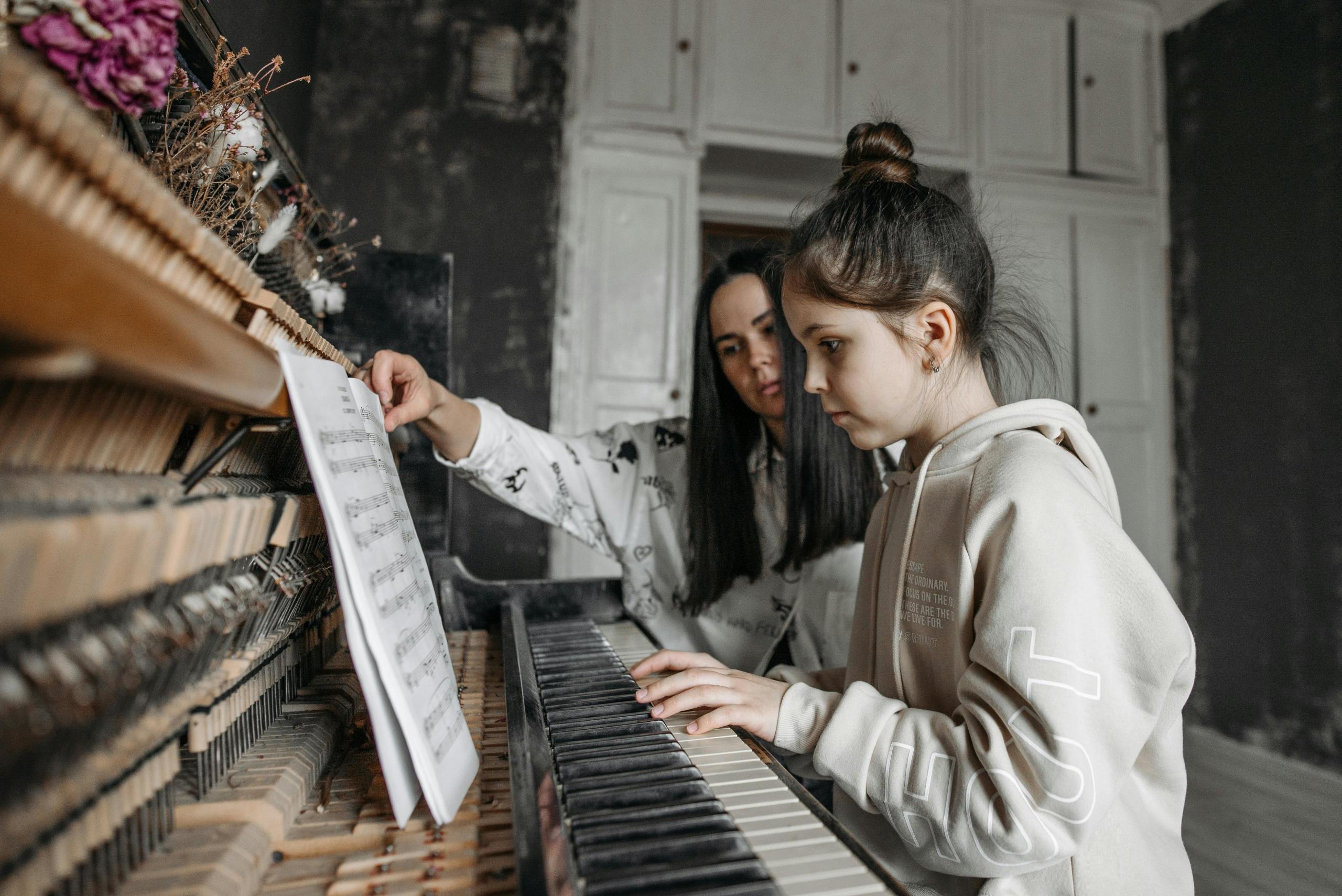La práctica del piano determina siempre cuanto vas mejorando.