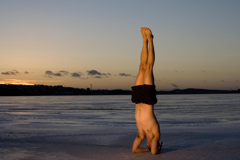 Inversión de yoga