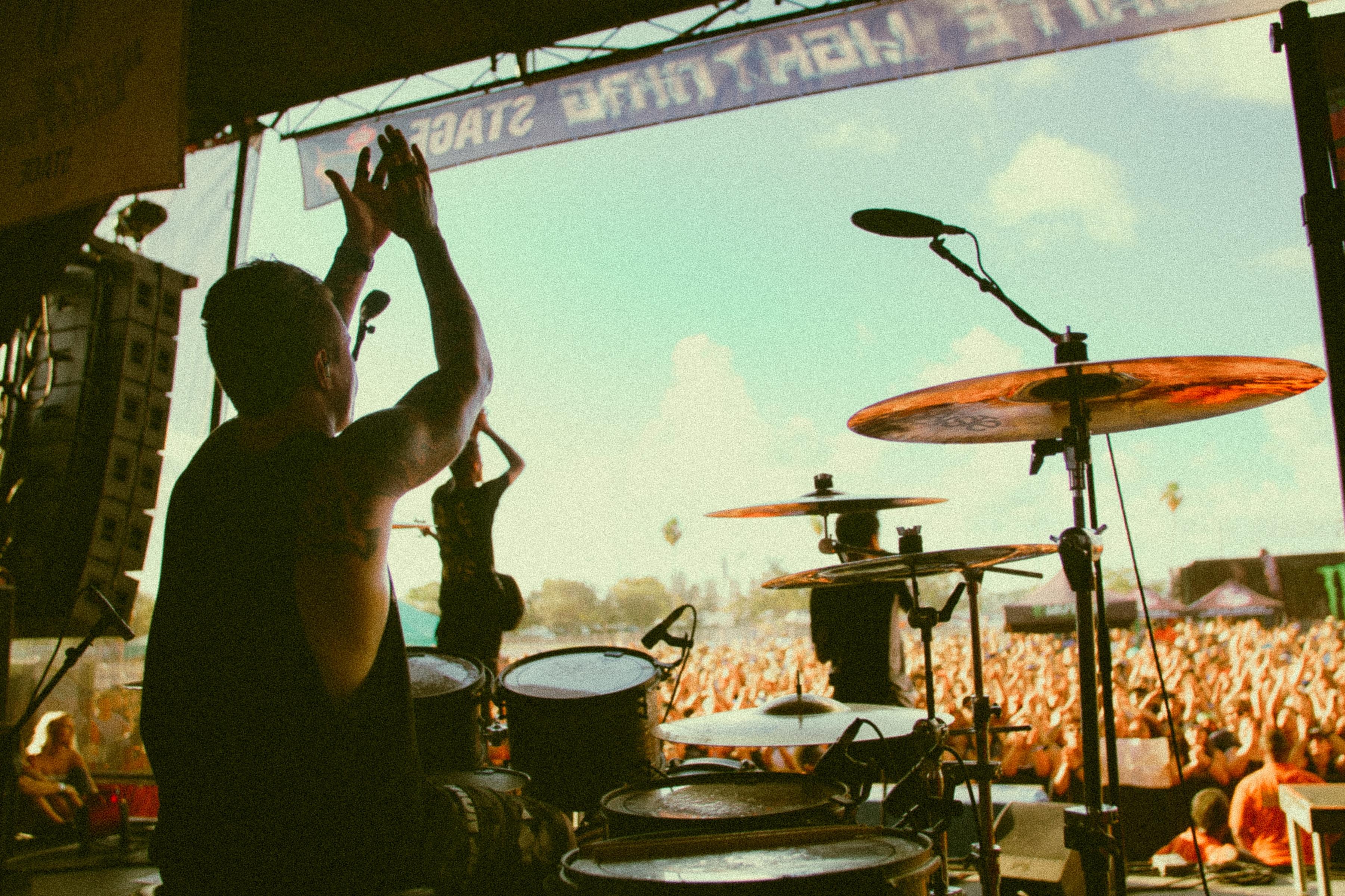 Baterista da concierto masivo