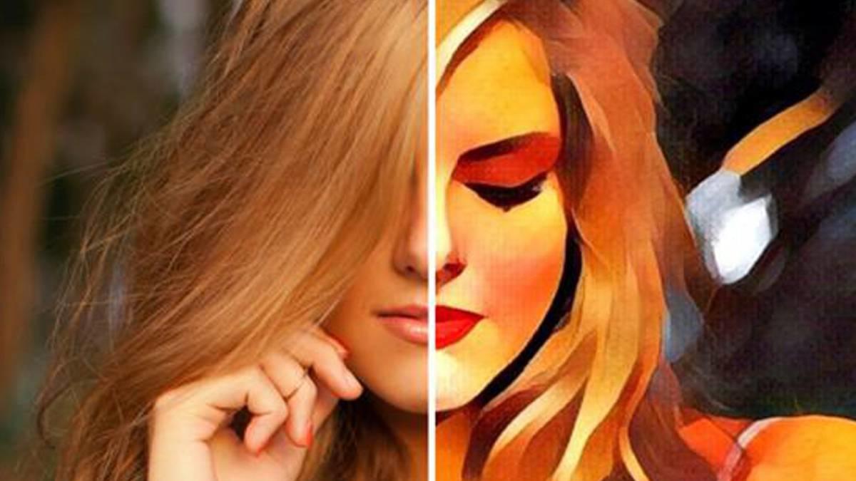 Imagen de una mujer editada con Photoshop