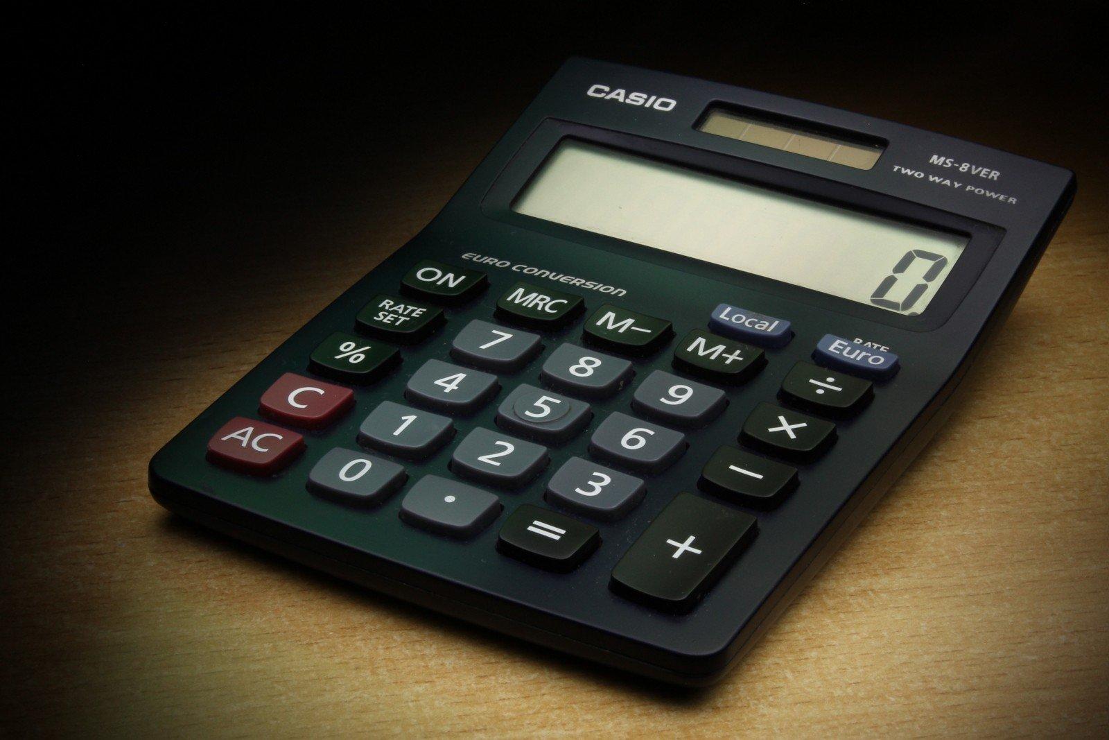Calculadora negra