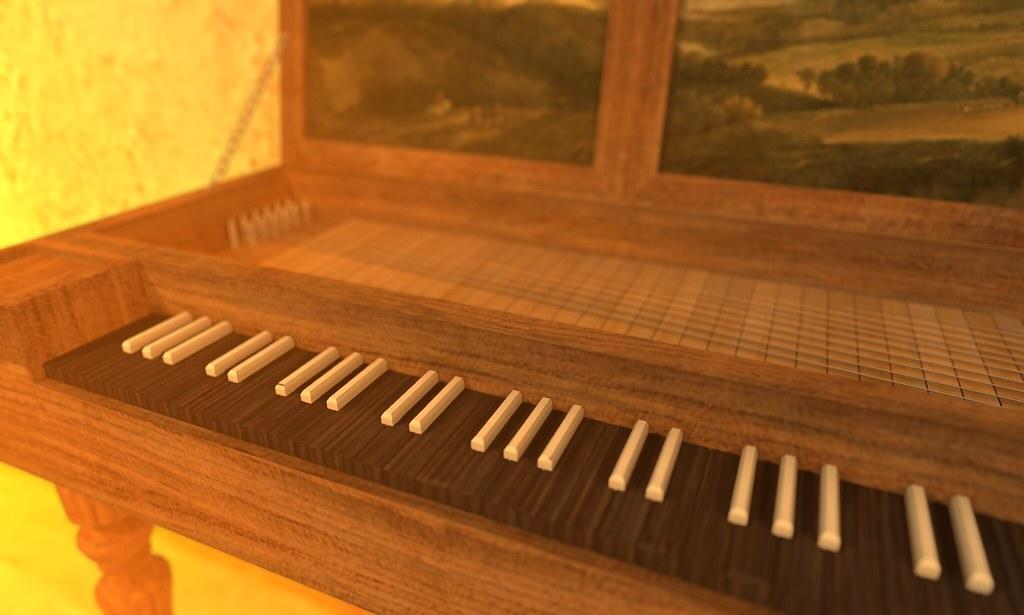 Clavicordio de madera