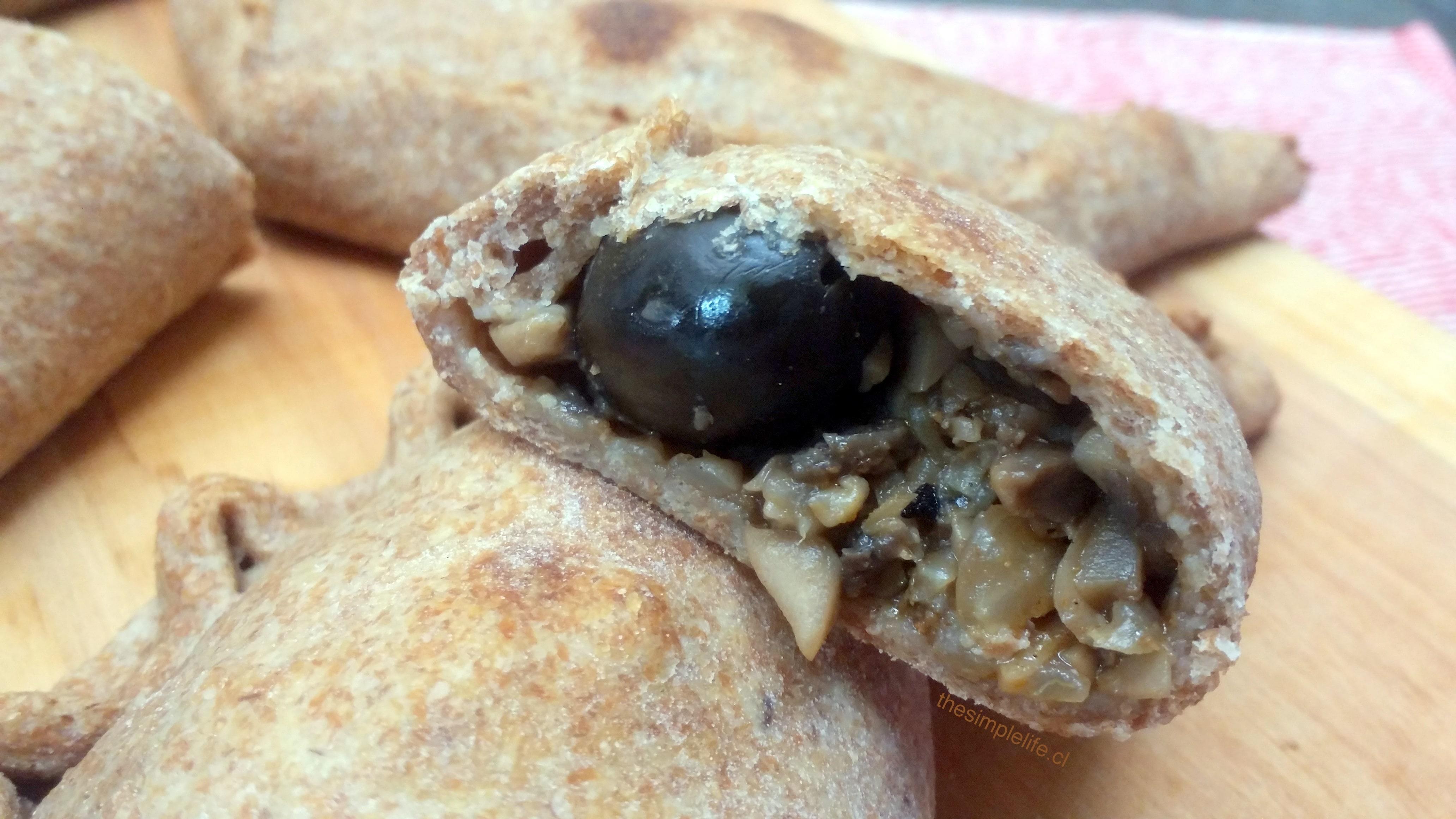 Empanada de pino champiñón