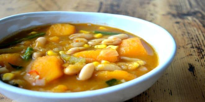 Plato con porotos granados