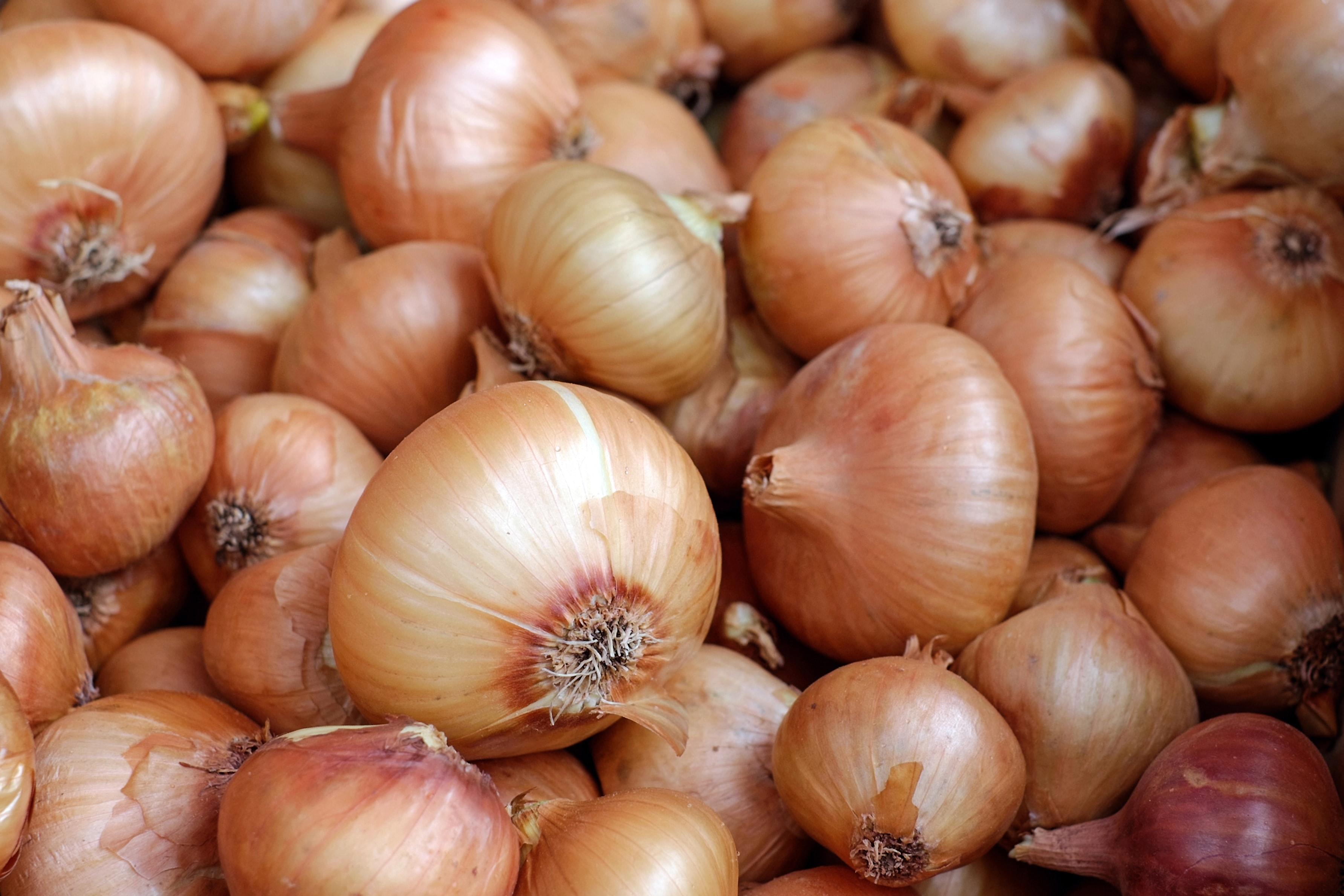 Cebollas apiladas