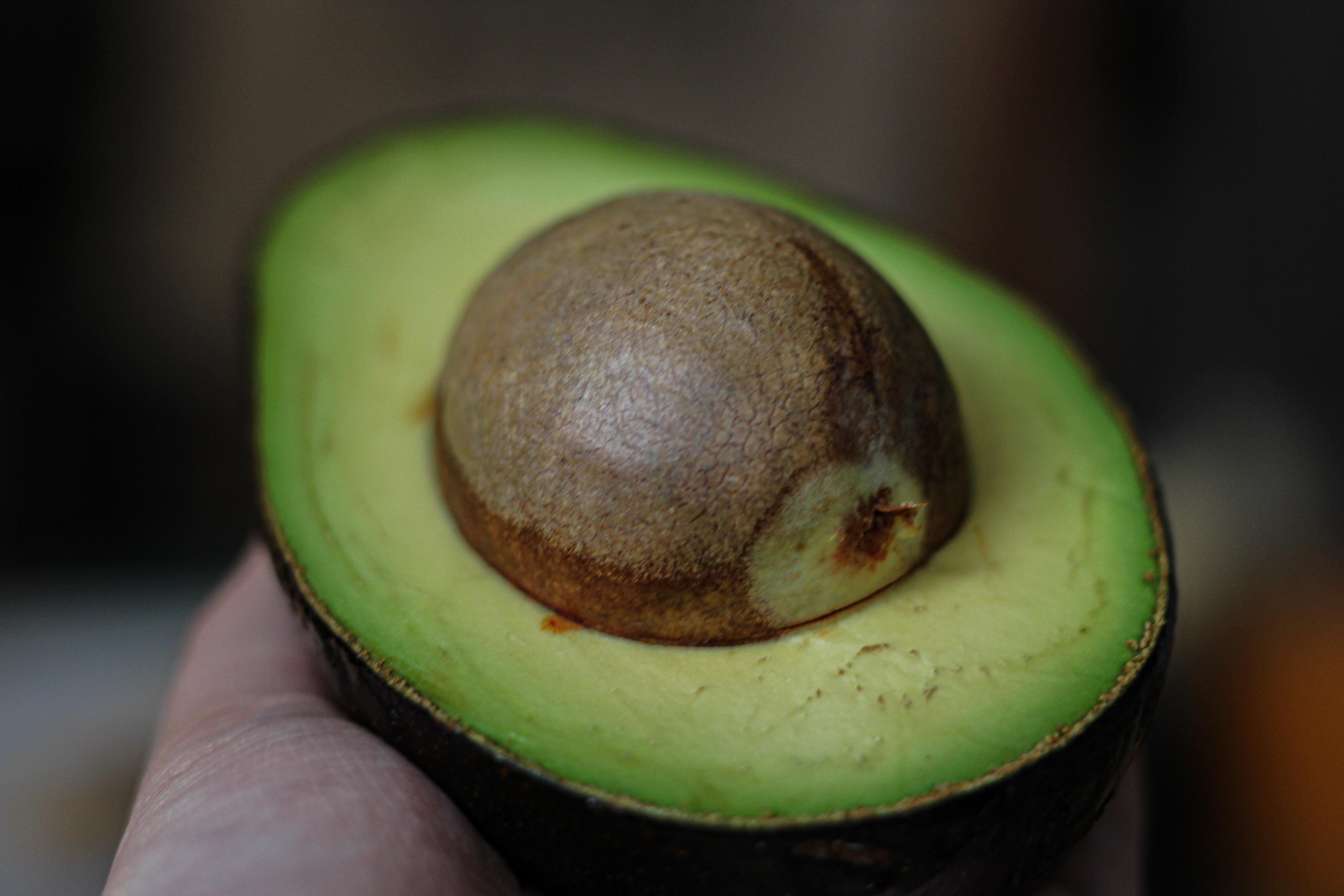 Mitad de una palta