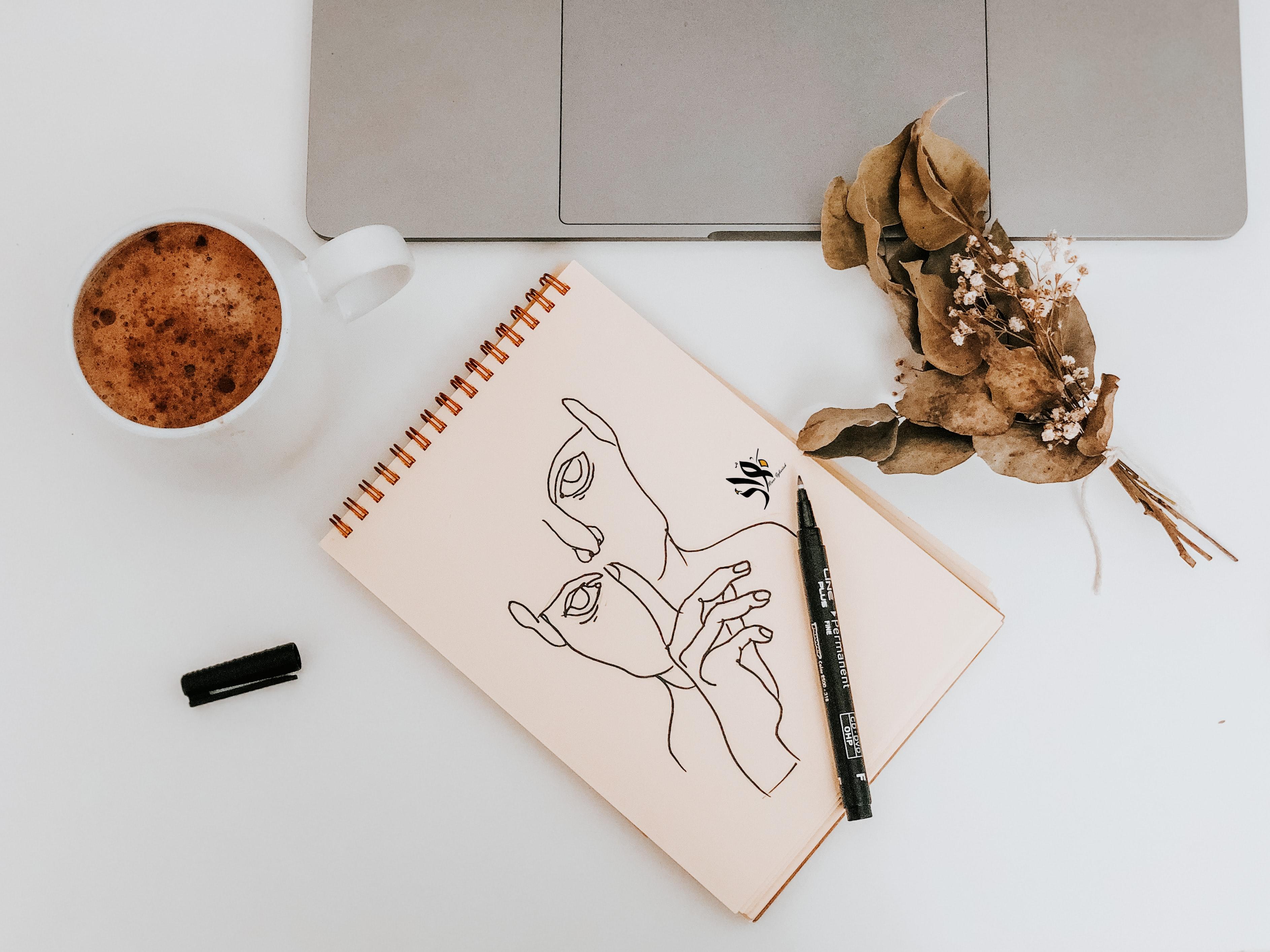 Cuaderno con dibujo