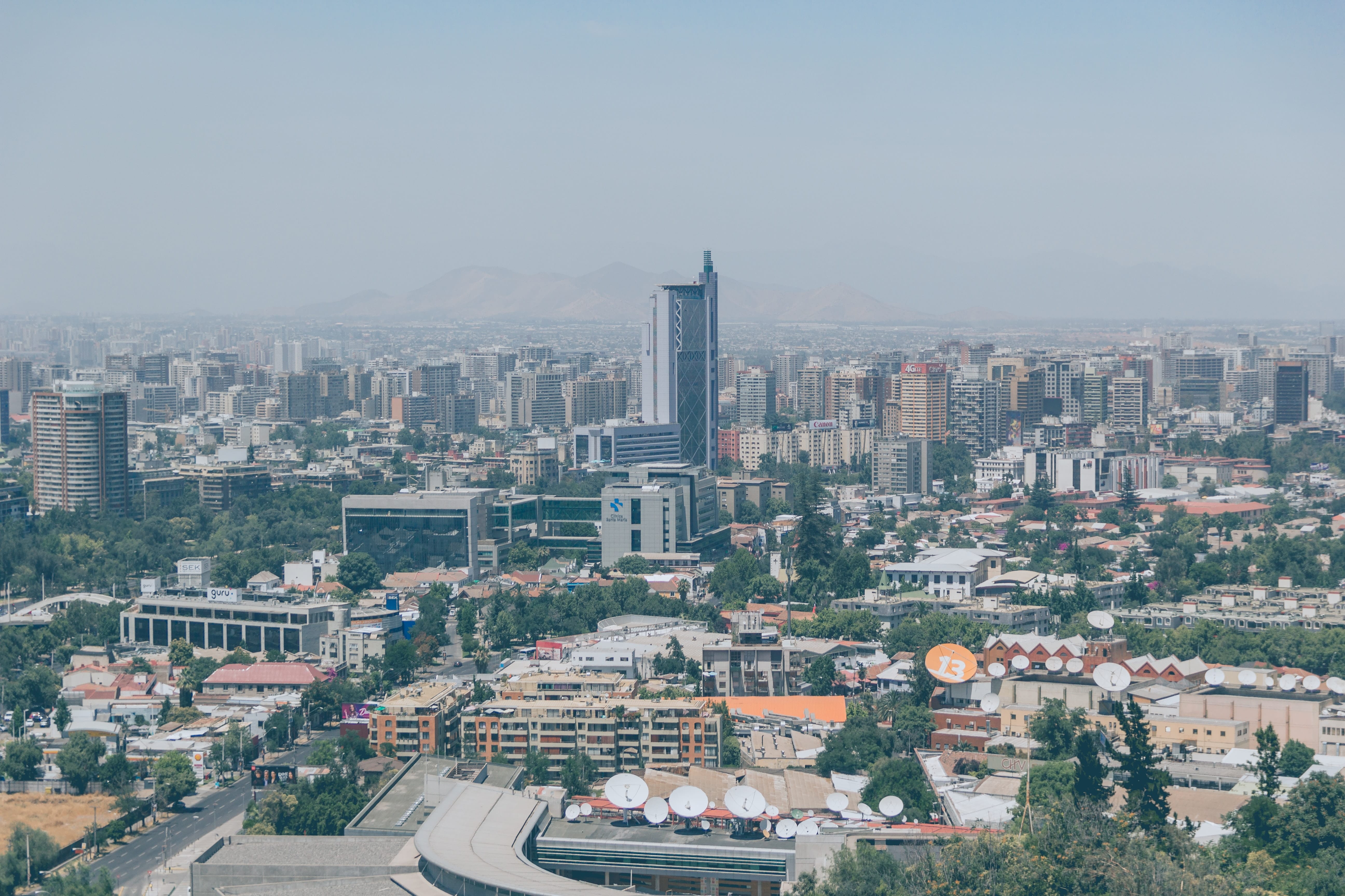 Plano general de Santiago
