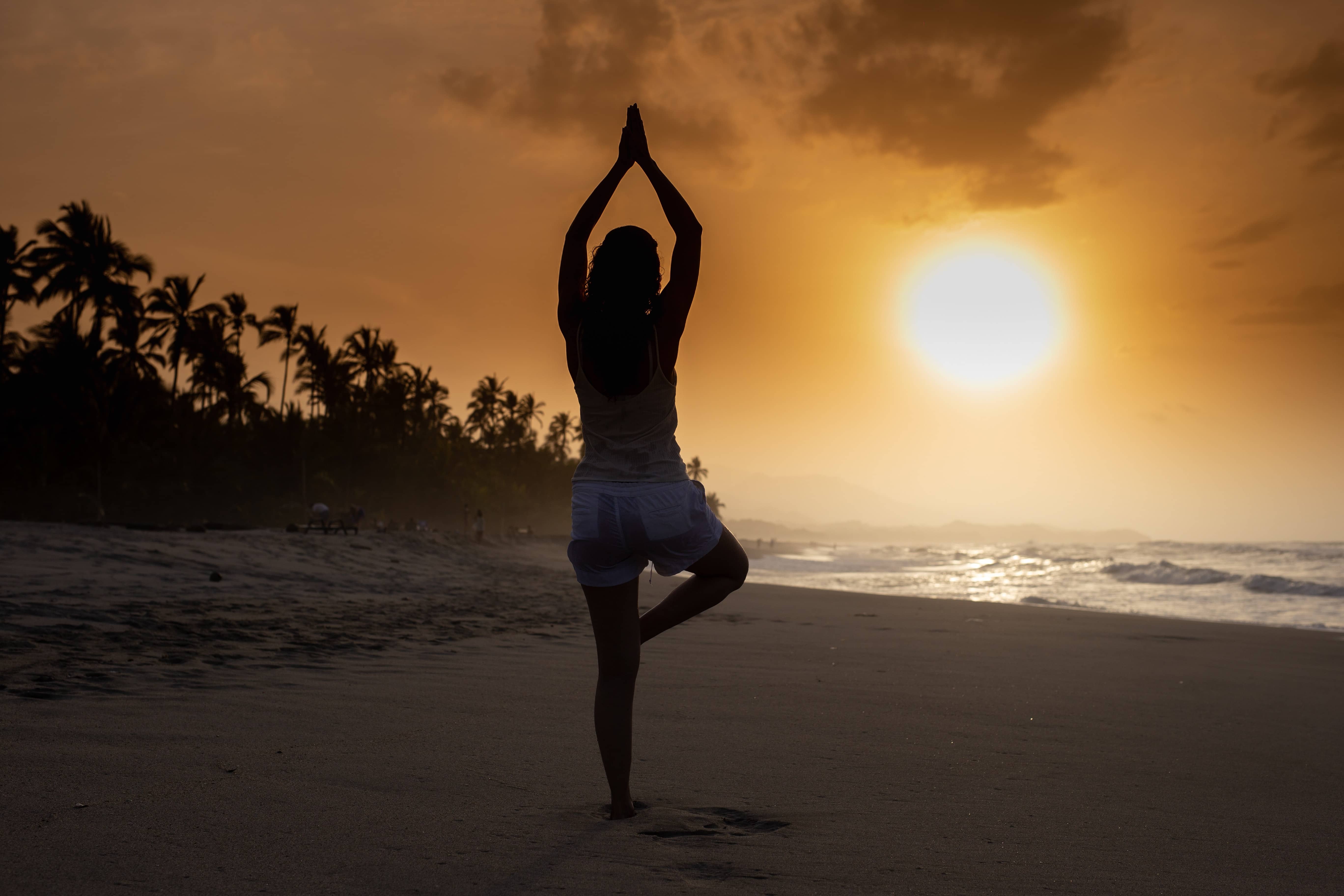 Meditación frente al sol