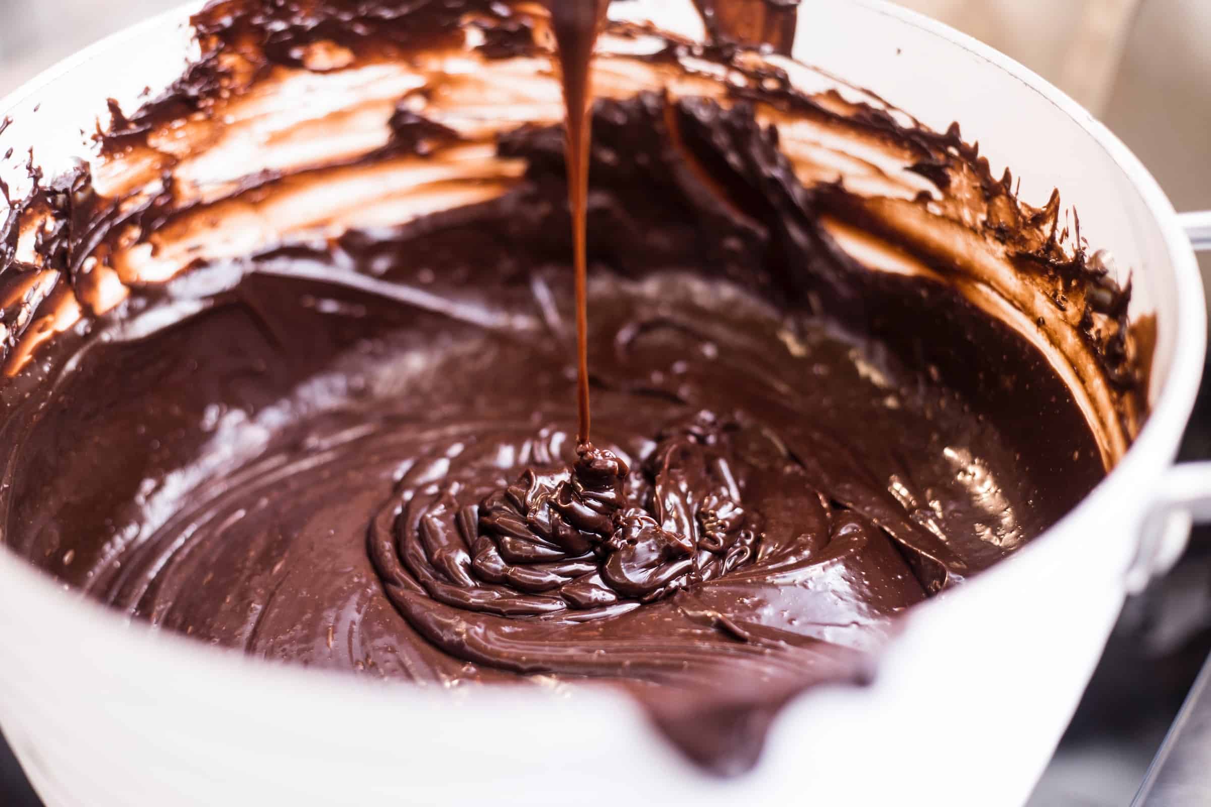 Batido para torta de chocolate