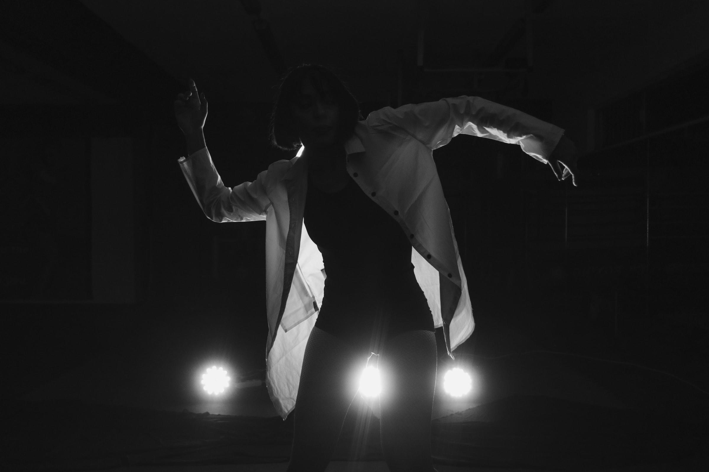 Profesional de la danza en movimiento