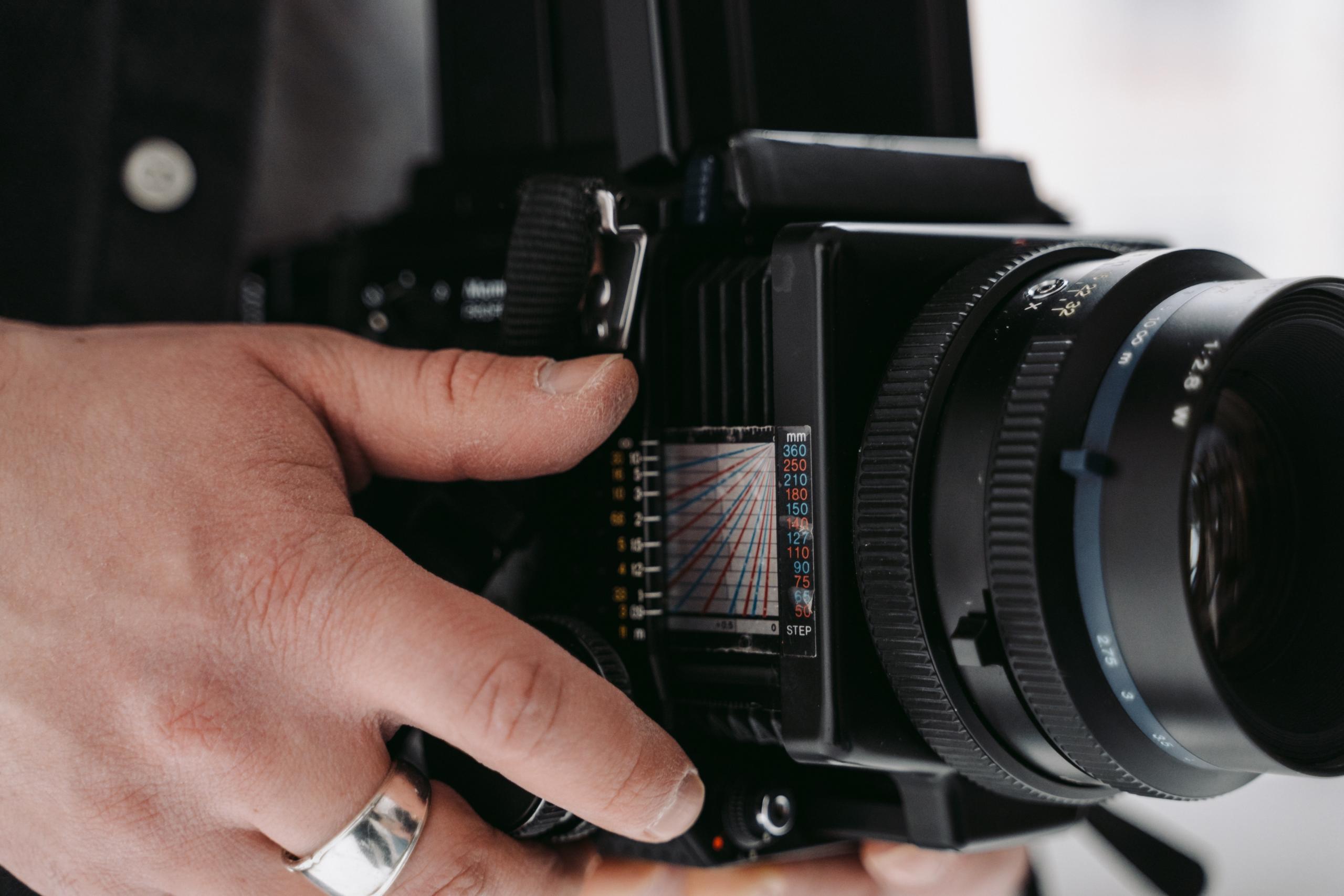 El uso de cámaras de formato medio para fotografía de alta definición.