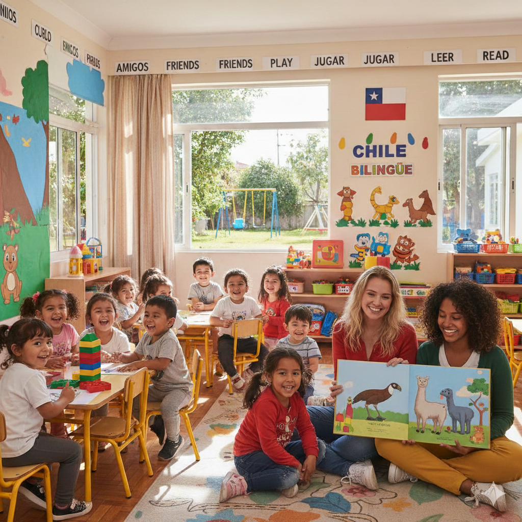 Un jardín infantil bilingüe es la primera institución donde los niños aprenden y son felices.