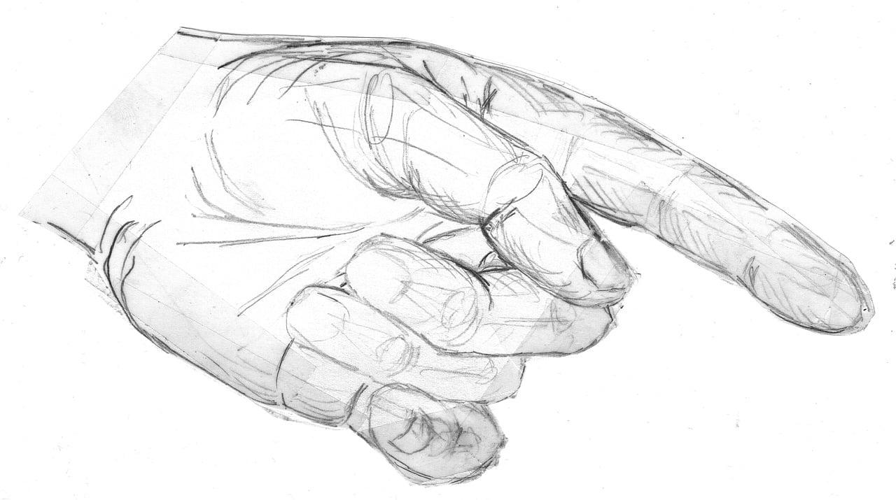 Dibujo de una mano