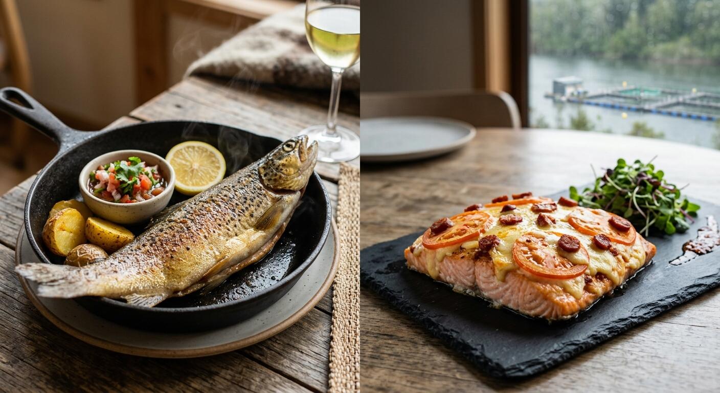 Pescados de la cocina del sur de Chile.