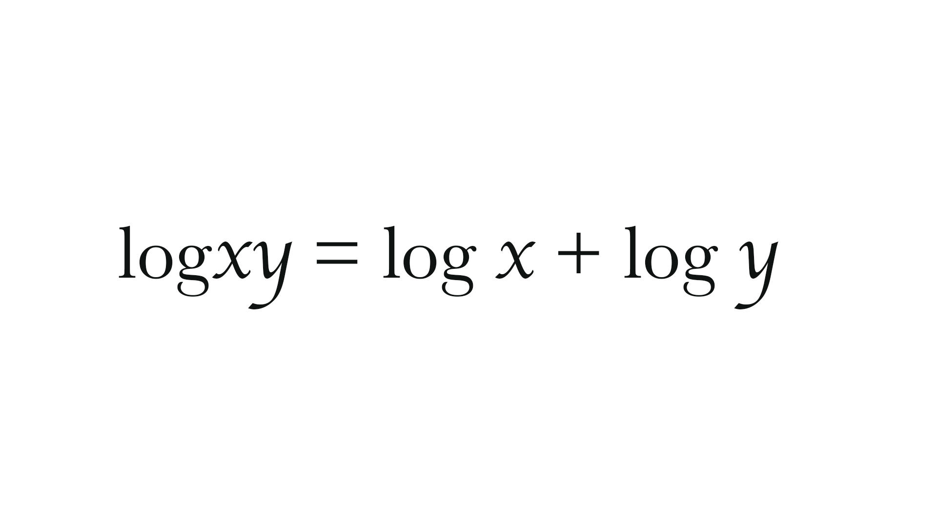 Formula de logaritmos.
