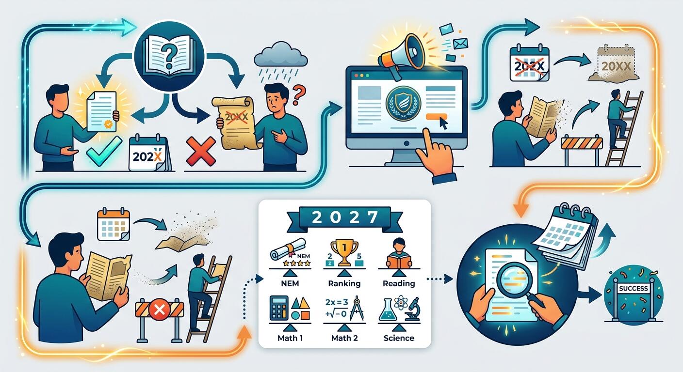 Infografía sobre el proceso de la información de convocatorias.