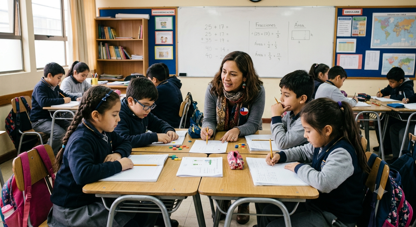 Niños asistiendo a tutorías.