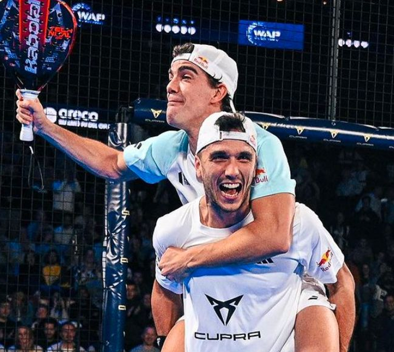 toma de los ganadores Galan / Lebron en la final del 2022