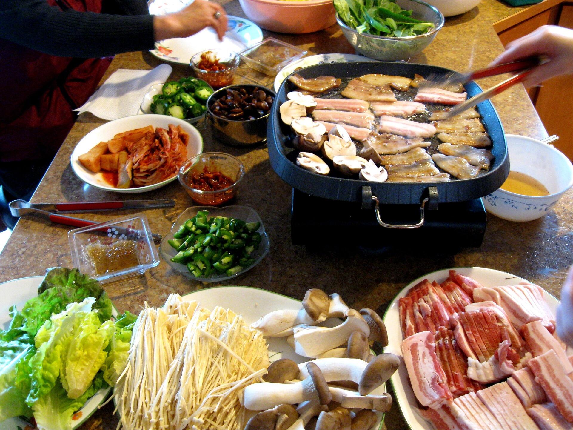 El Samgyeopsal es uno de los platos más tradicionales de Corea.