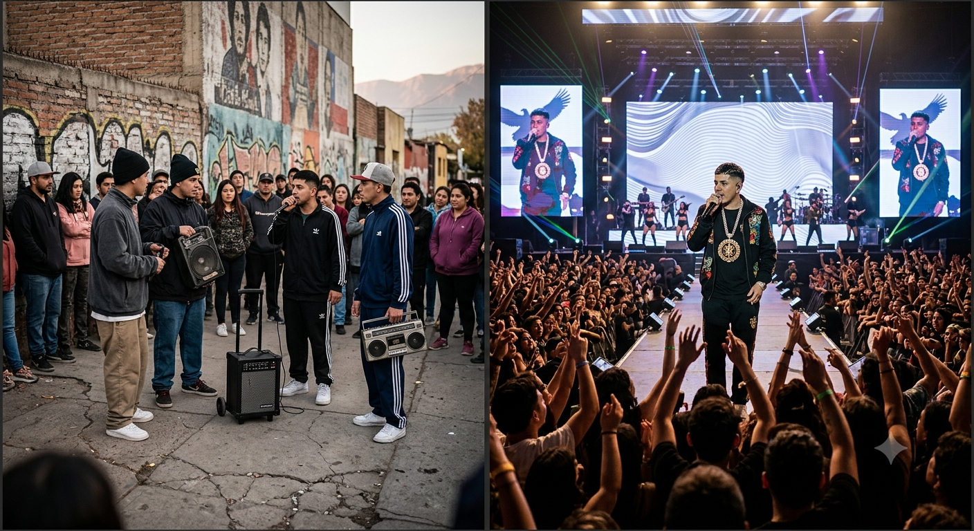 Evolución de la música urbana chilena desde sus orígenes hasta los escenarios internacionales