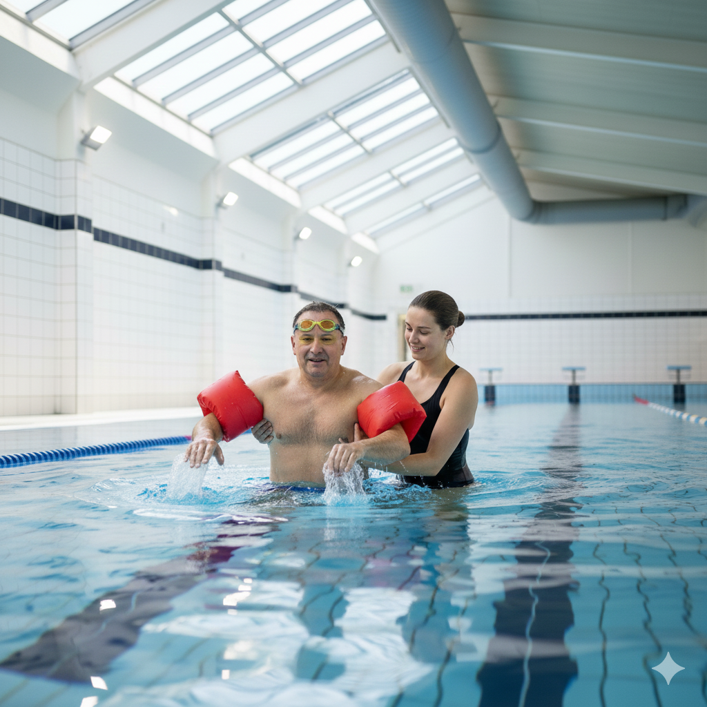 Aprender a nadar no tiene edad.