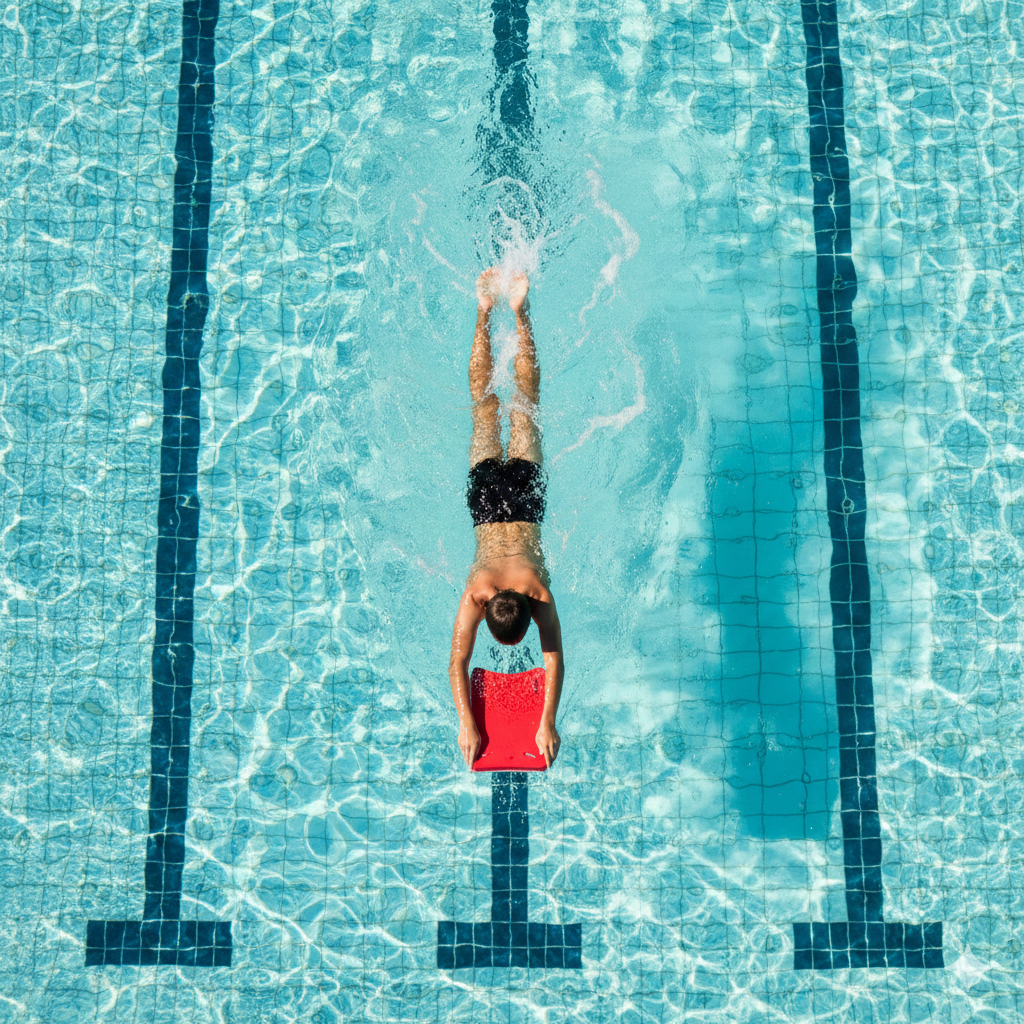 Las piscinas son ideales para el uso de tablas de natación.