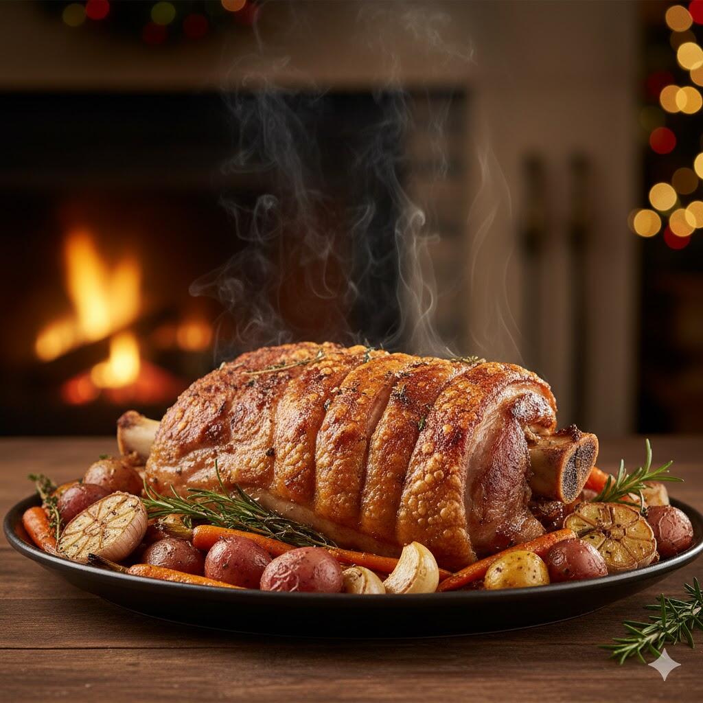 La pierna de cerdo al horno tiene una larga tradición de cocina en Chile.