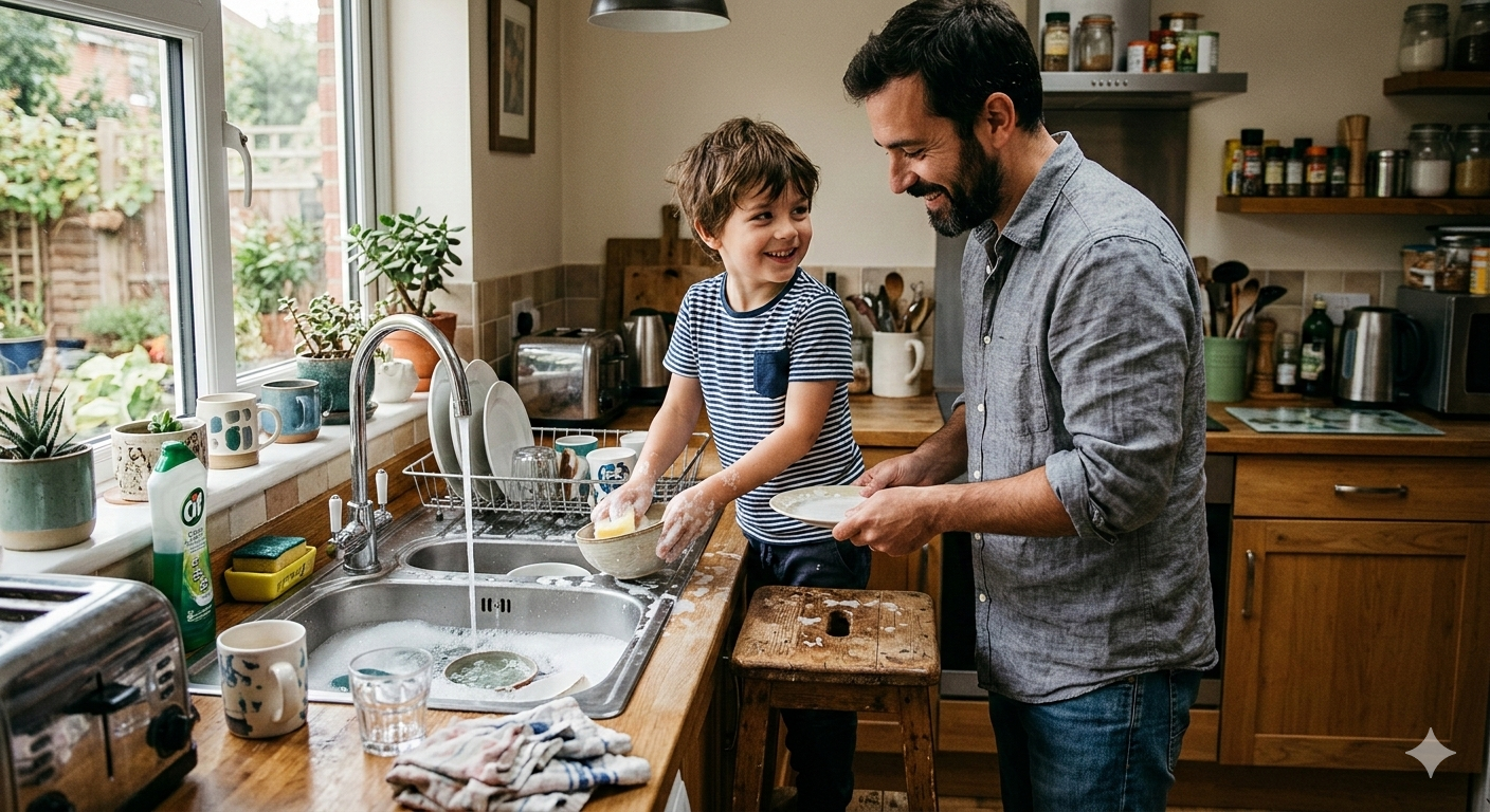 Los niños y las niñas pueden organizar sus tiempos en la rutina Montessori del hogar.