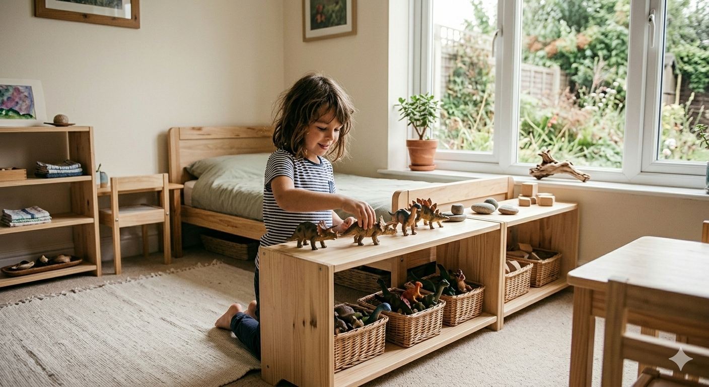 El método Montessori en casa debe ir acompañado de un cambio de la infraestructura.