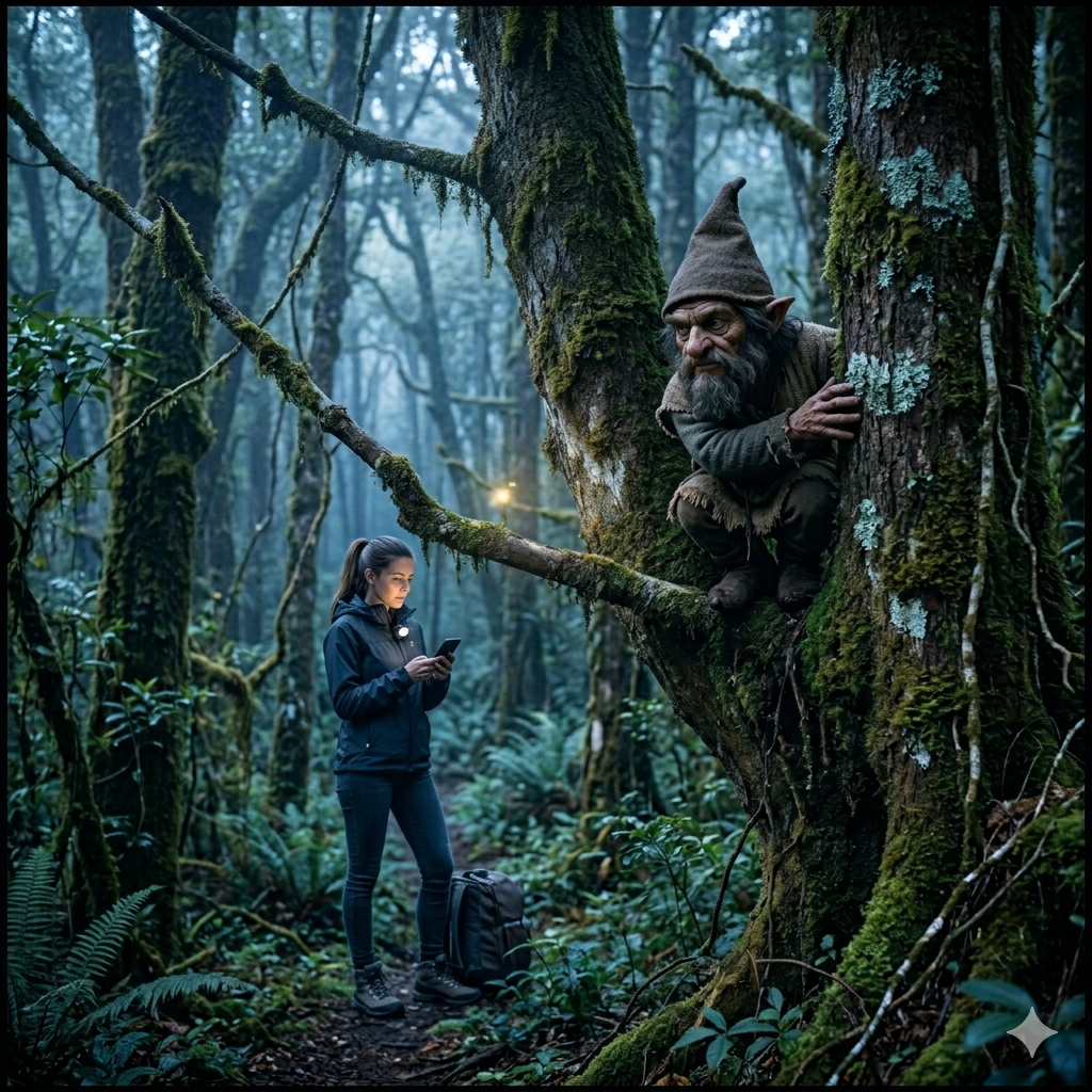 El Trauco es un ser chico, feo y deforme. 