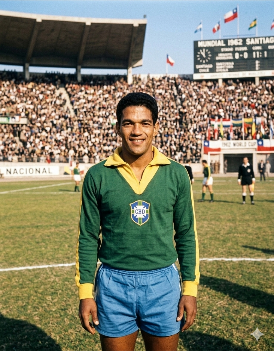 Garrincha era el rey de la gambeta, pero nadie sabía que era un poco cojo.