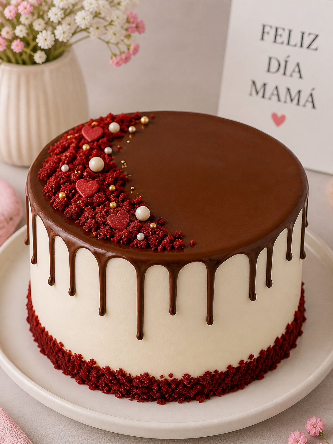 imagen de Torta red velvet con ganache de chocolate