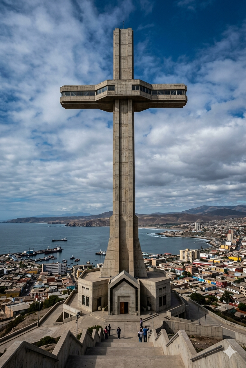 El Norte Chico tiene un monumento muy imponente: Cruz del Tercer Milenio.