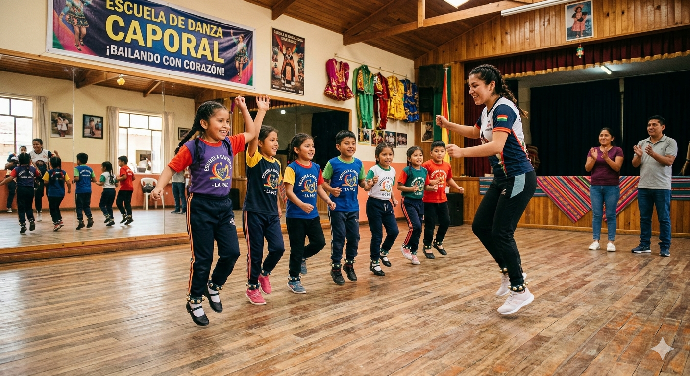 El baile caporal es una experiencia de energía y felicidad altiplánica.