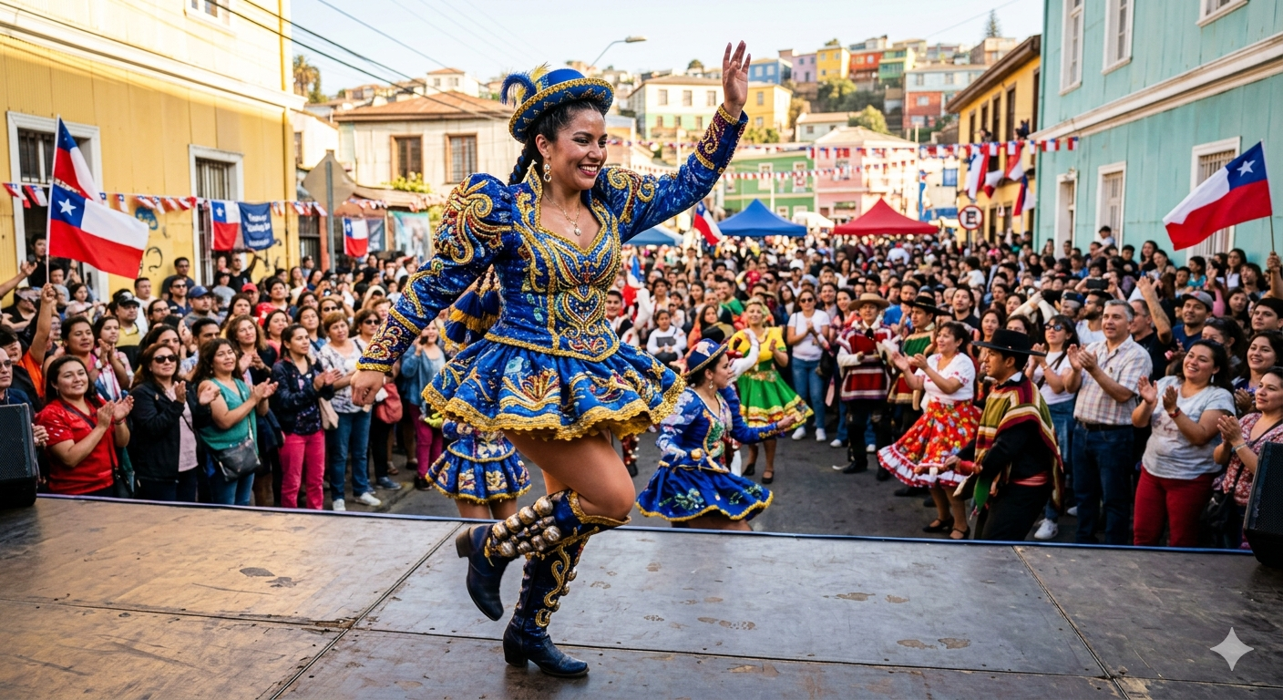El baile caporal no fue creado en Chile, pero nos pertenece culturalmente.