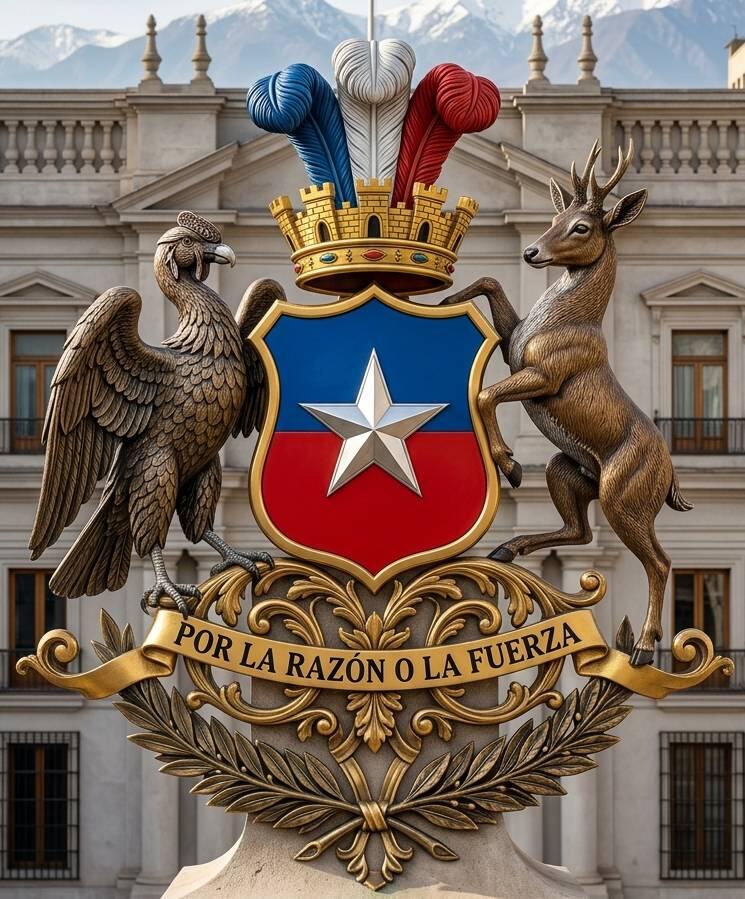 Imagen del escudo nacional chileno