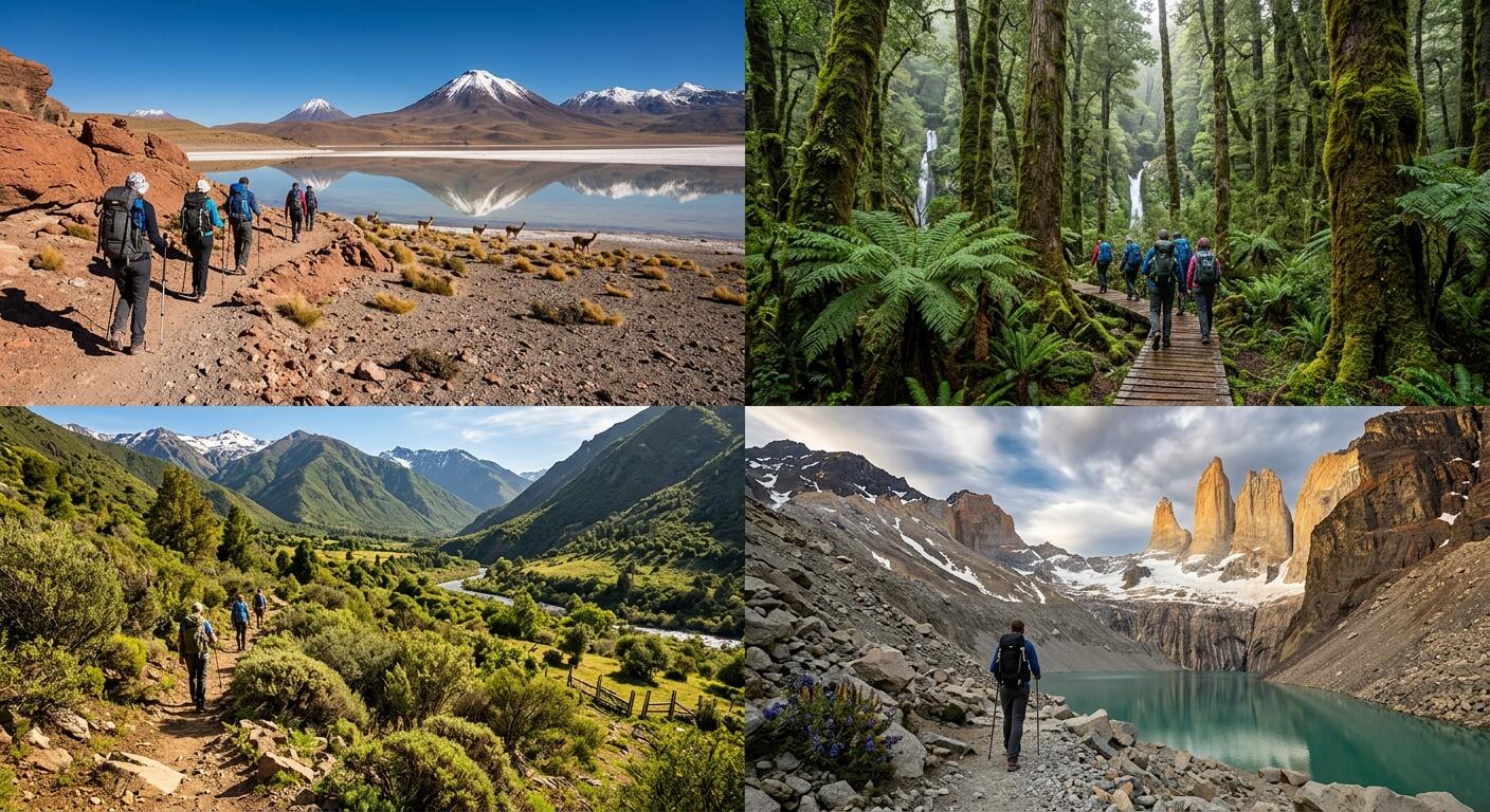 Diversas rutas donde hacer trekking.