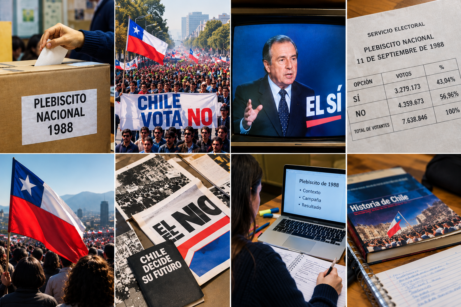 Material de estudio sobre el plebiscito y la historia política de Chile.