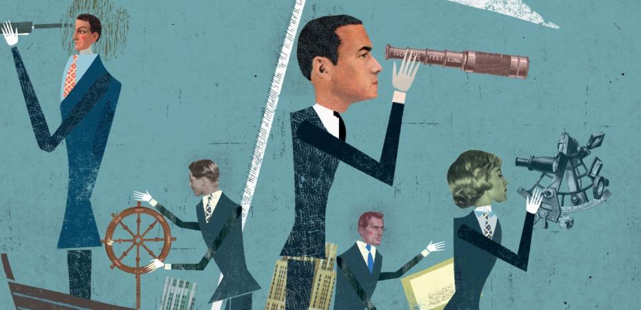 Siluetas de hombres realizando negocios.