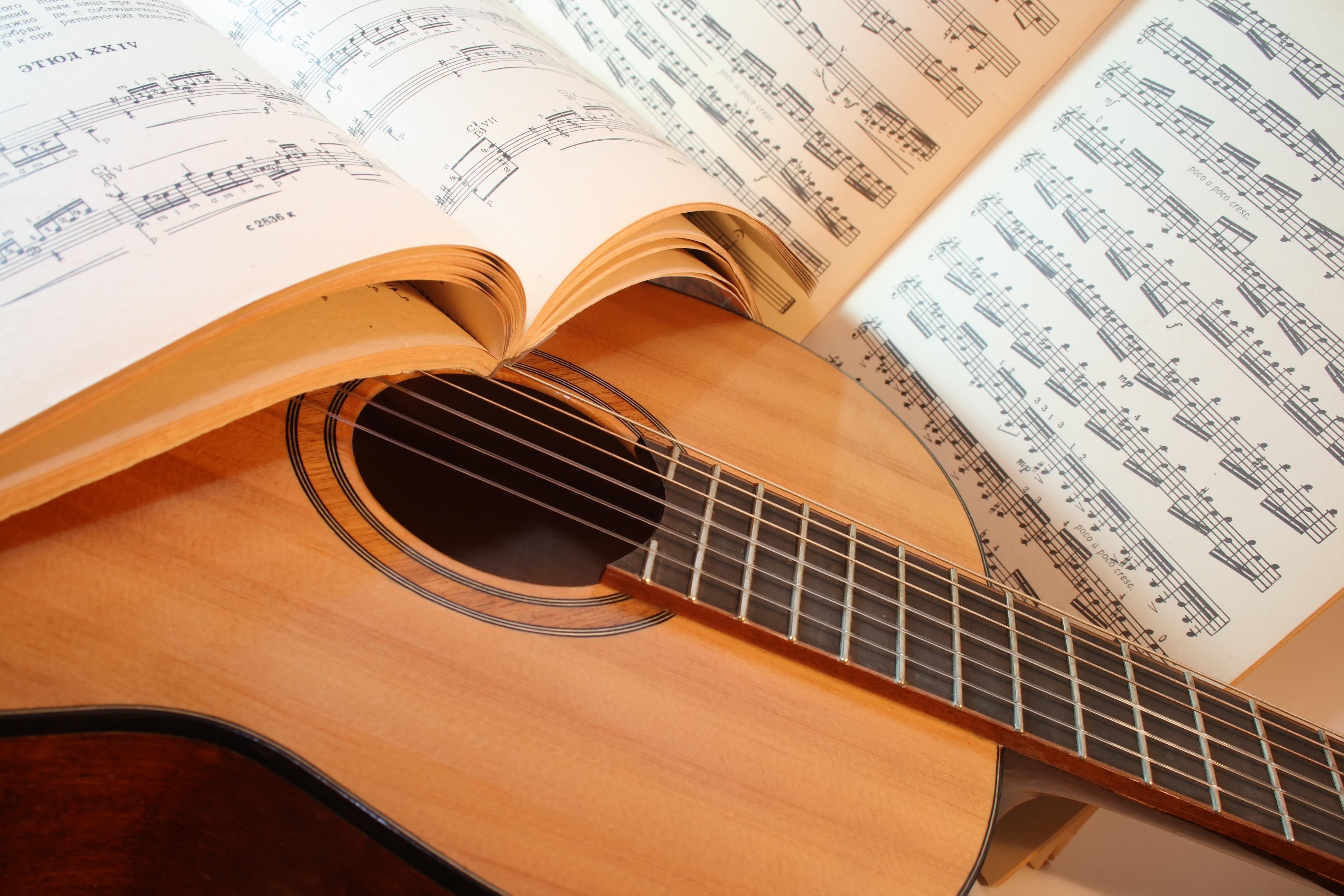 Arpegios de guitarra.