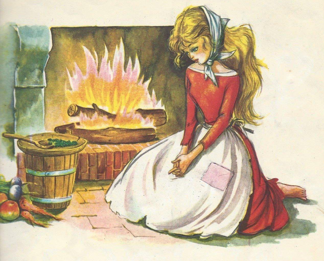 Ilustración del libro "la Cenicienta"