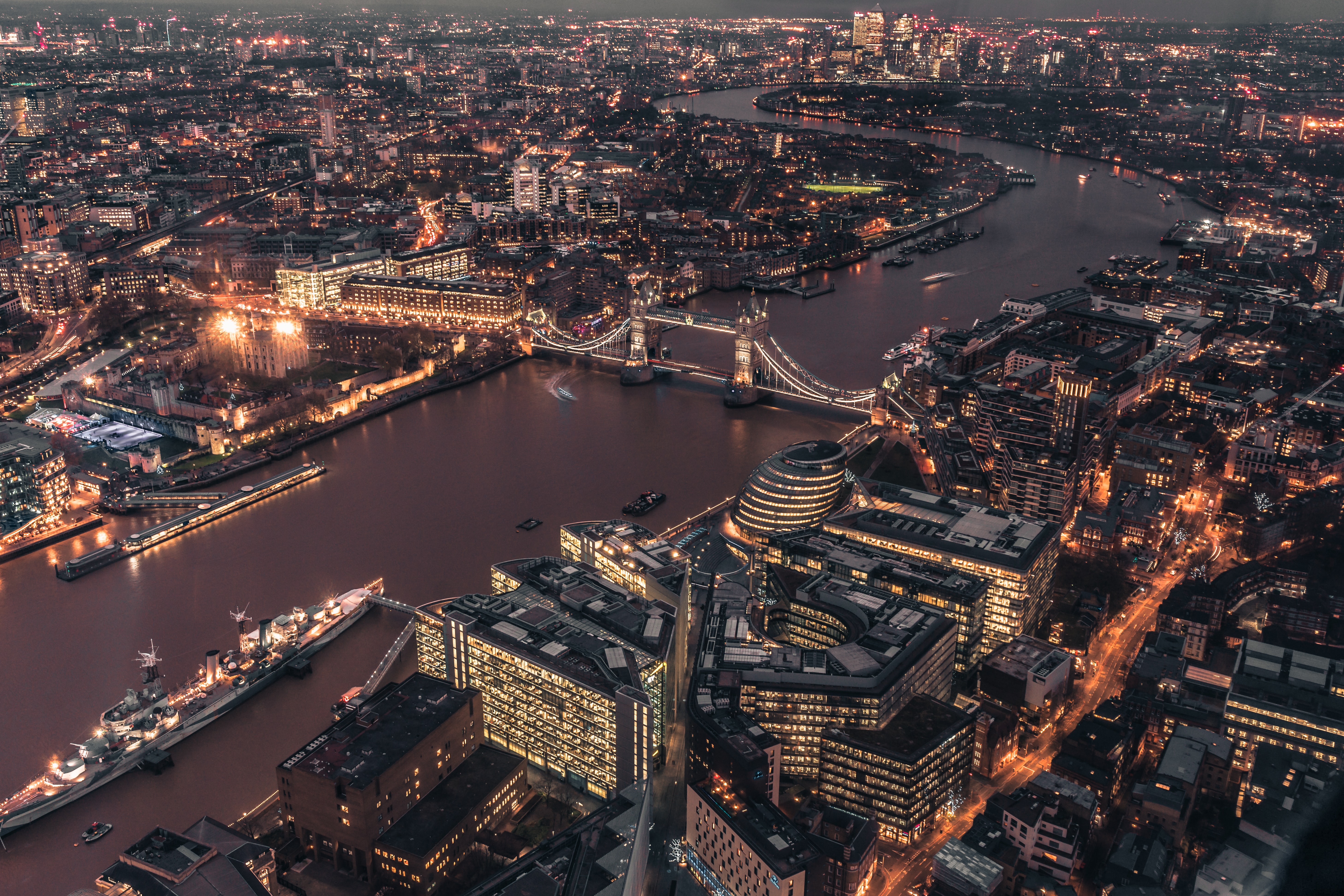 Vista aérea de Londres