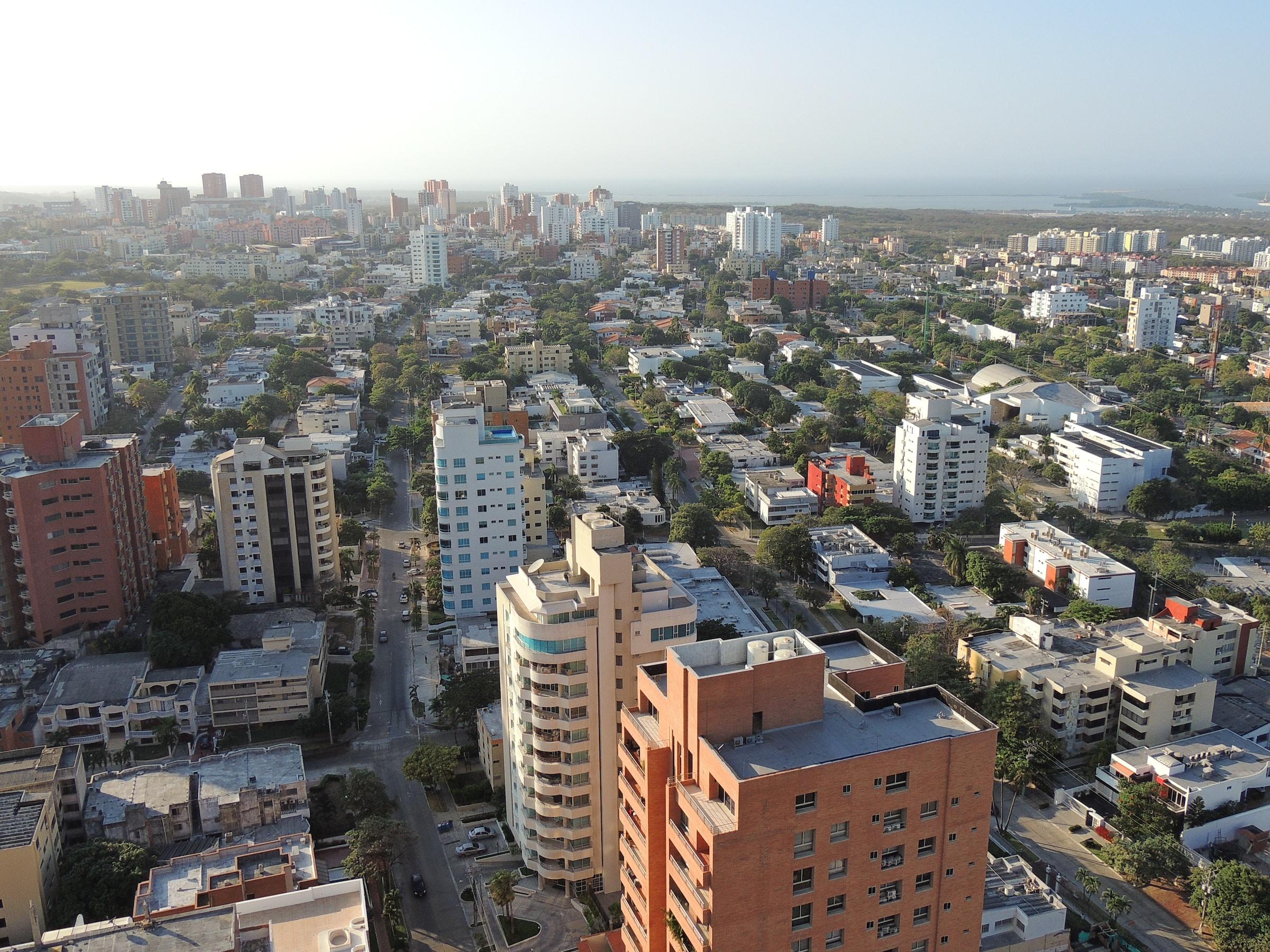 foto aérea de Barranquilla.