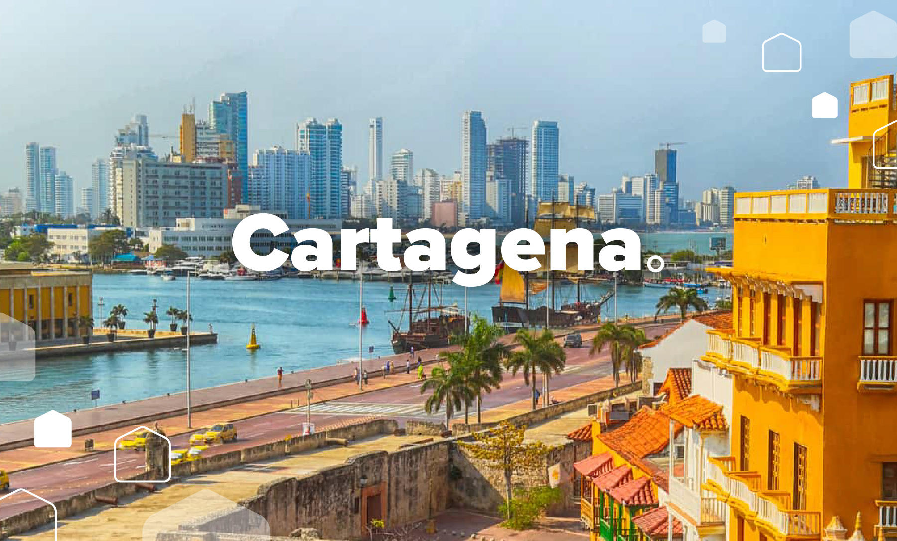 Foto aérea de Cartagena.