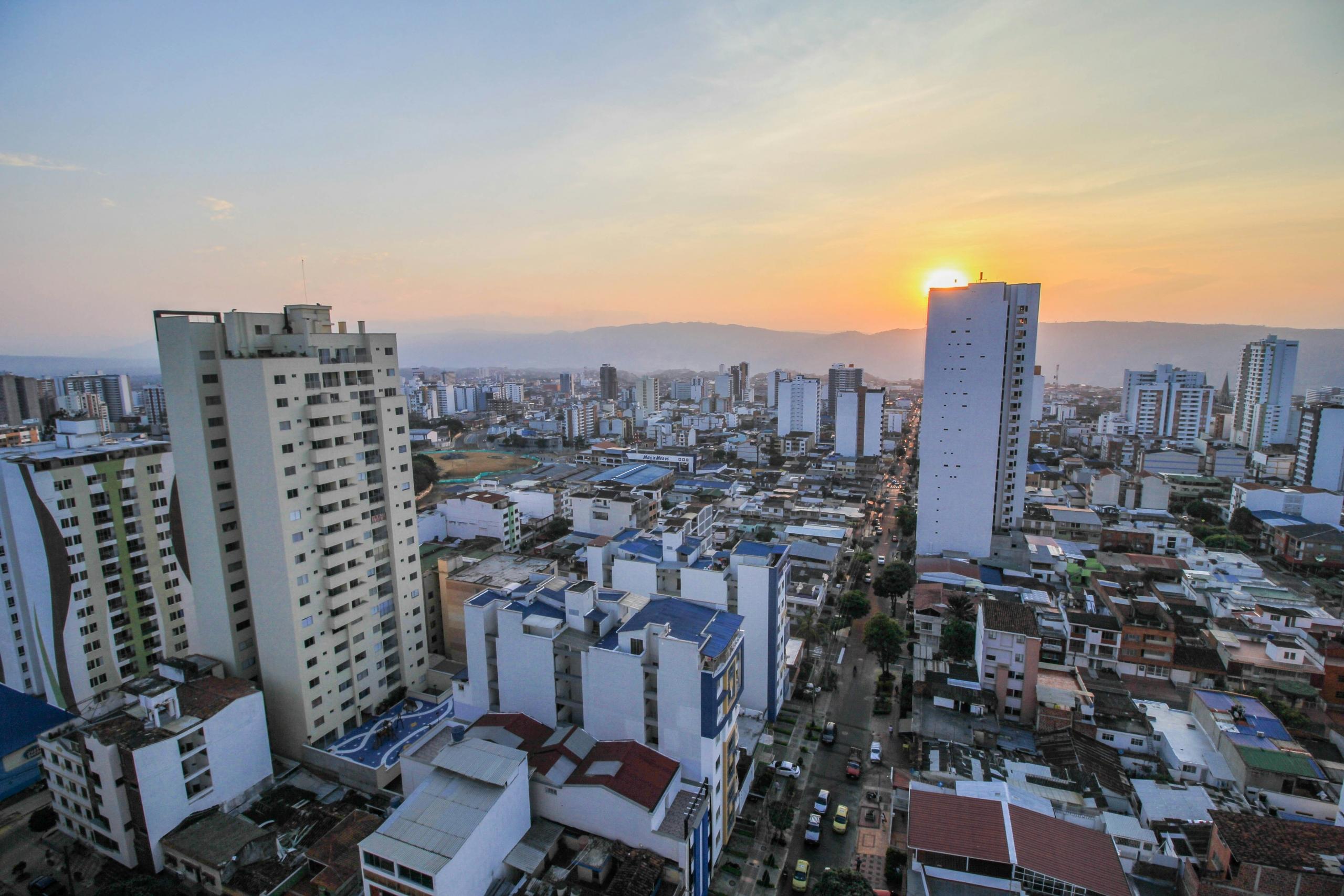 Foto área de Bucaramanga.
