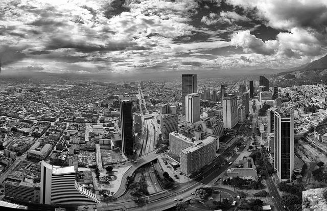 Foto panorámica de Bogotá